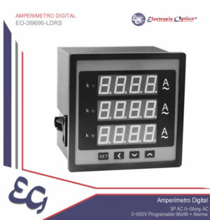 Amperimetro Digital EO-3I9696-LDRS-Electronic Option